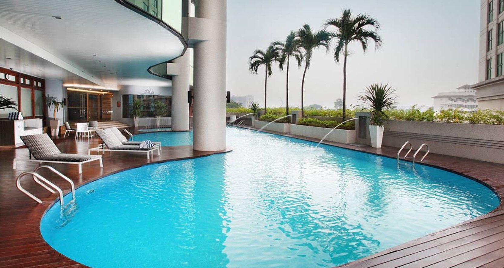 Outdoor swimming pool in Dorsett Kuala Lumpur