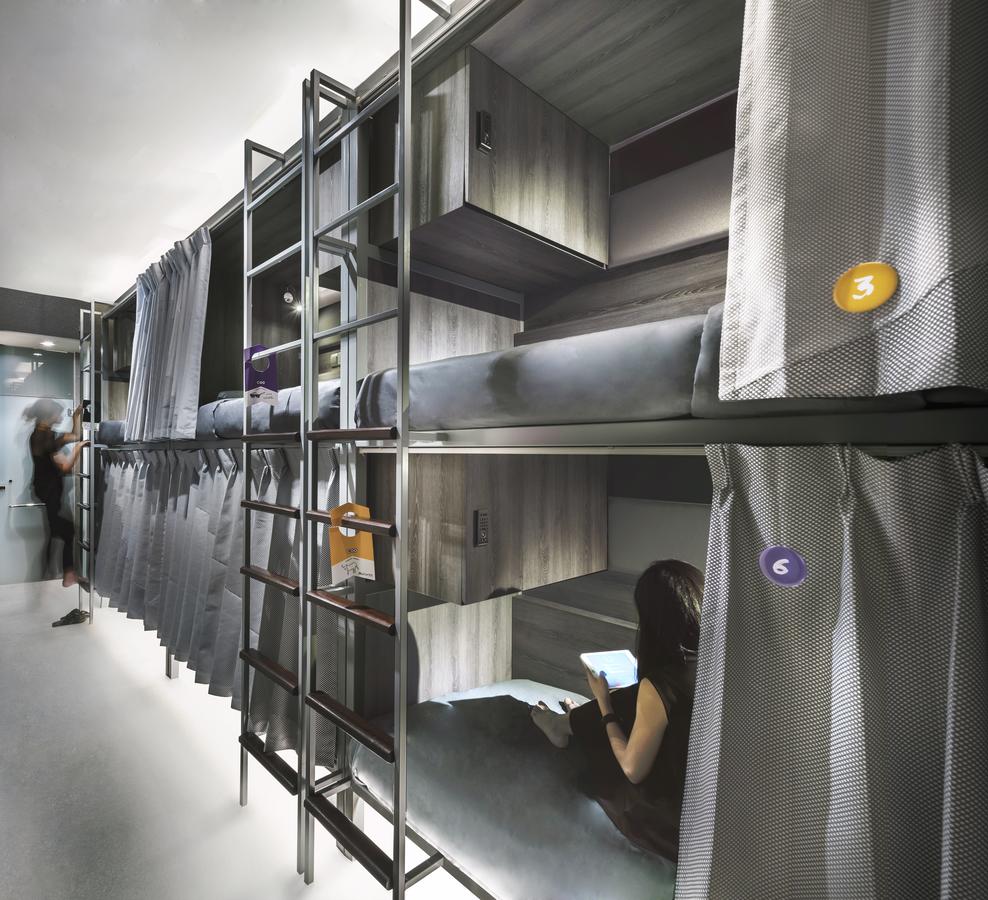 Thad's Boutique Hostel beds and pods