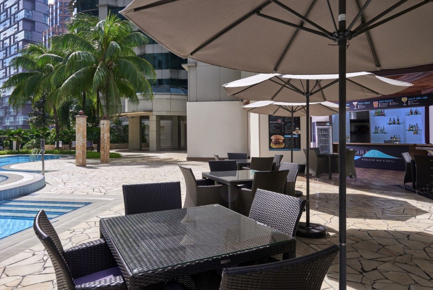 Terrace Poolside Bar and Lounge in Pullman Kuala Lumpur City Centre Hotel & Residences