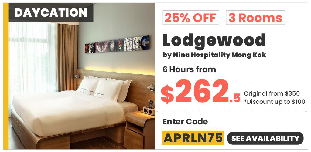 Consumption Voucher Scheme 2022 Hotel Offers: Lodgewood by Nina Hospitality Mong Kok 25% off