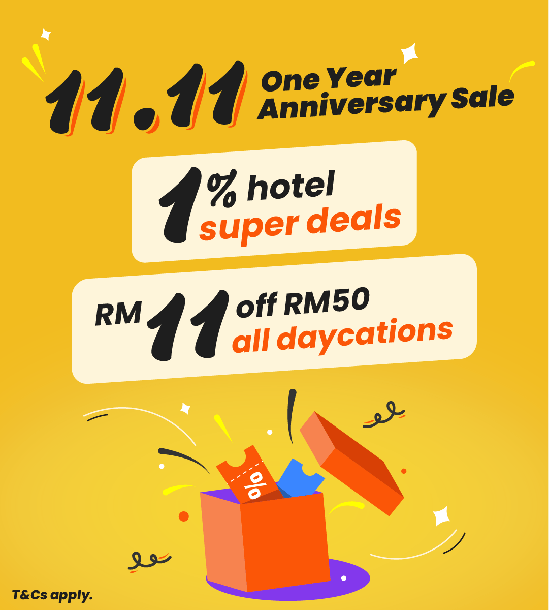 11.11 Anniversary Sale: 1% Super Deals + RM11 Off