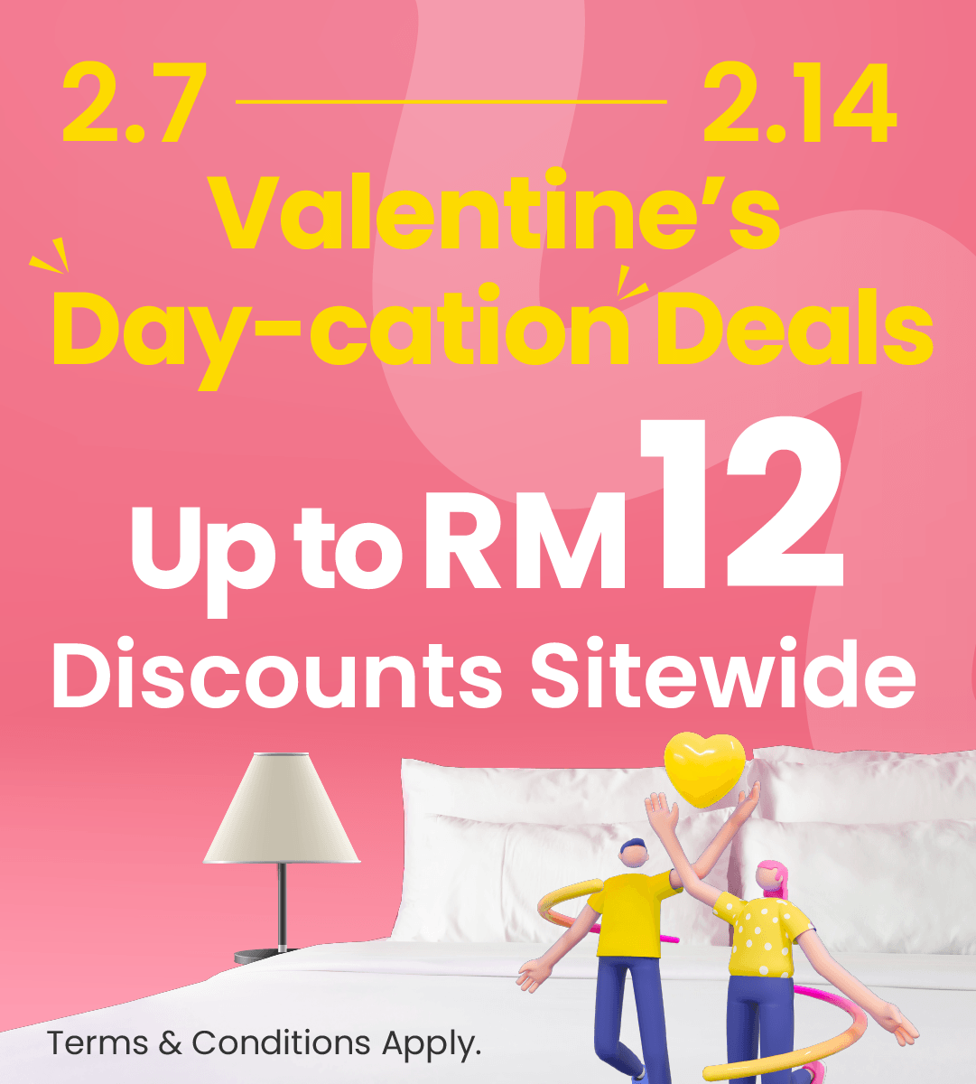 Valentine's Day Offer: Instant Discounts on Selected Bookings