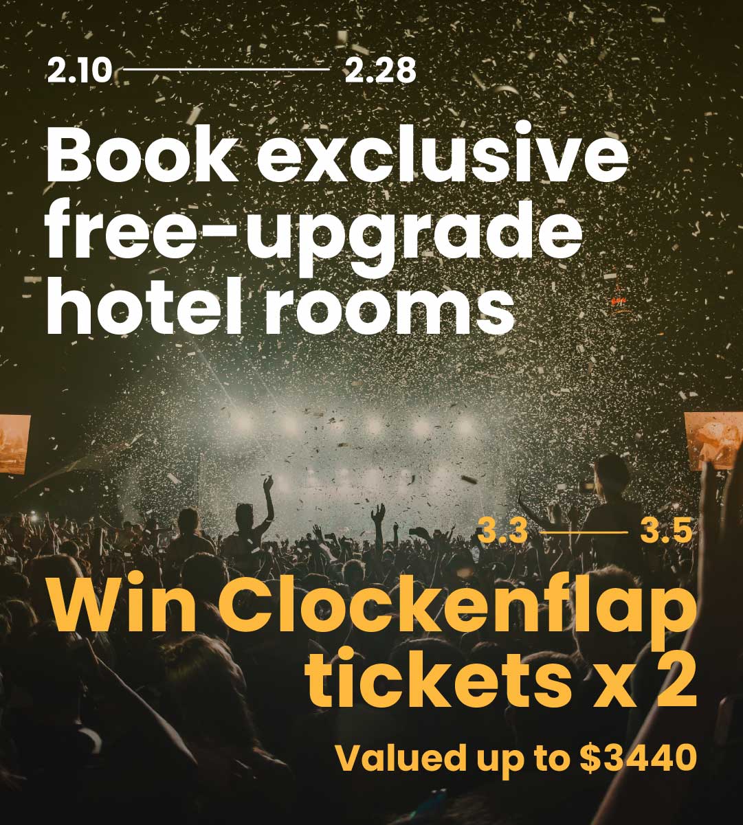 Valentine's Day Offer: Win Clockenflap tickets with Free-Upgrade Hotel Bookings