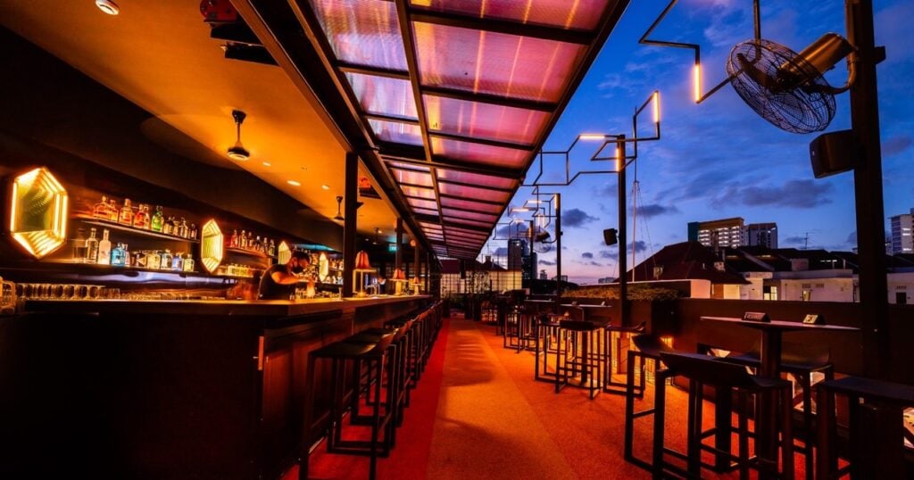 best rooftop bars in singapore - levant bar
