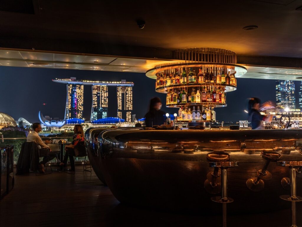 best rooftop bars in singapore - smoke & mirrors