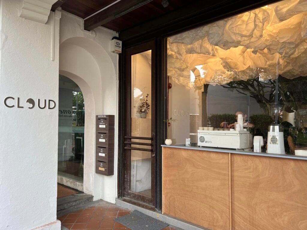 Best cafes in Tanjong Pagar, Singapore for brunch, coffee, aesthetics:  CLOUD - shopfront