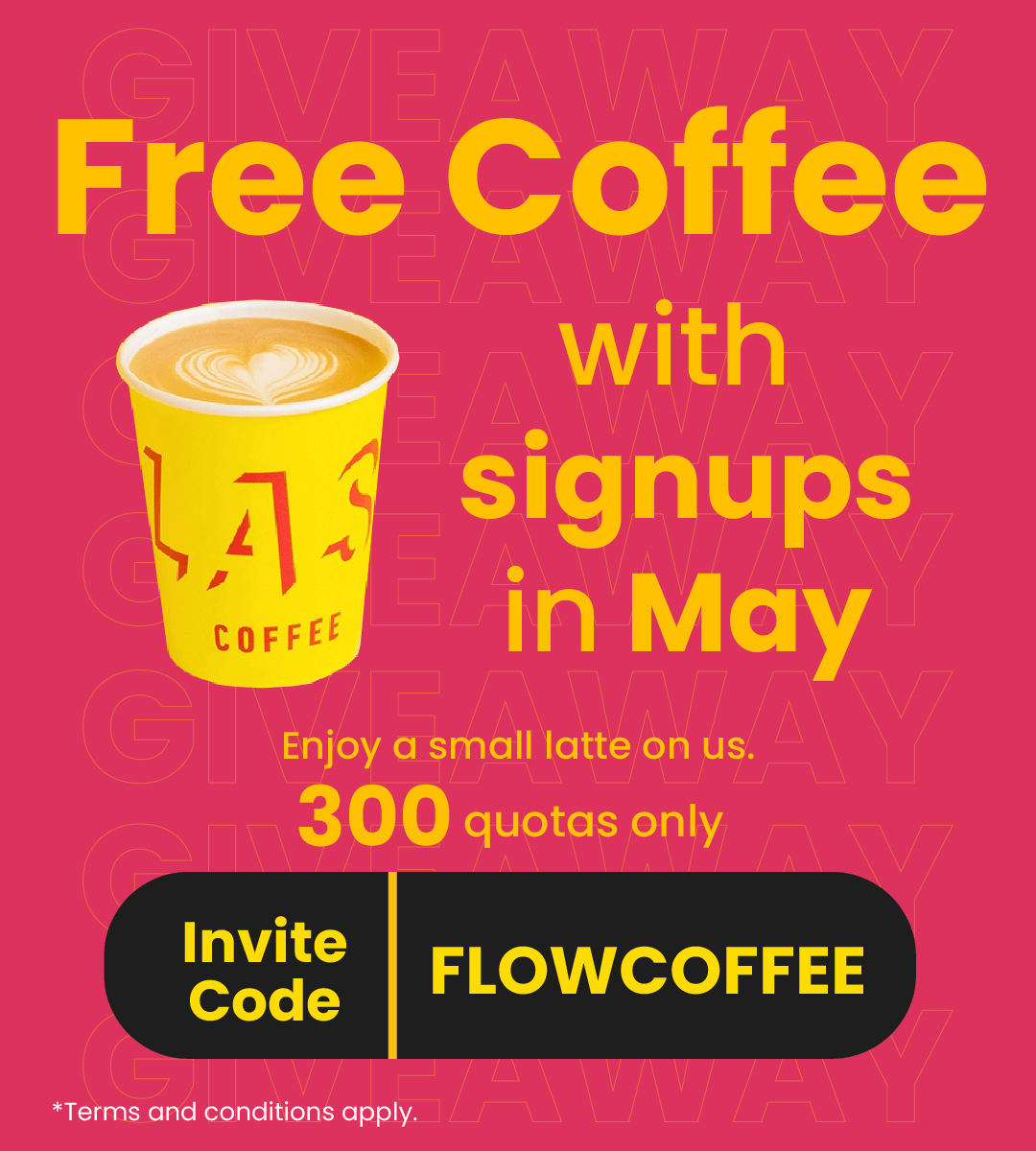 New Member Exclusive: Free Latte at Flash Coffee