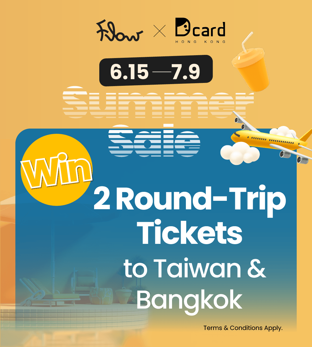 [Flow x Dcard Prize Quiz] To win 2 Round-Trip Tickets to TW & BK