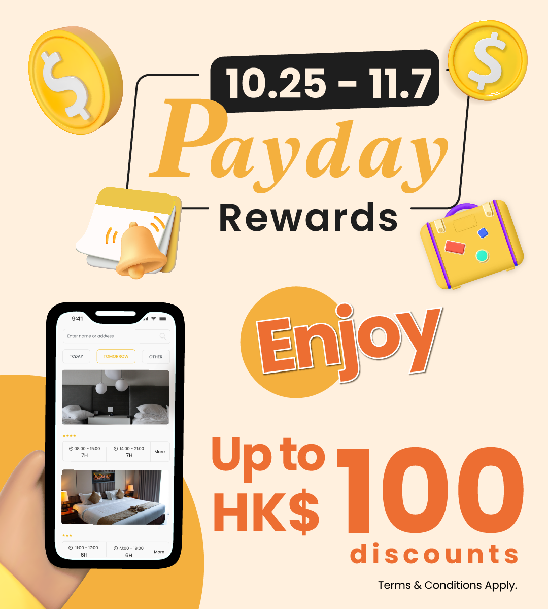 Pay Day Rewards: Celebrate your hard work with instant discount