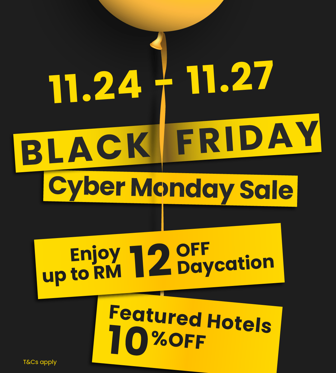 Black Friday x Cyber Monday Sale: RM12 off Daycation