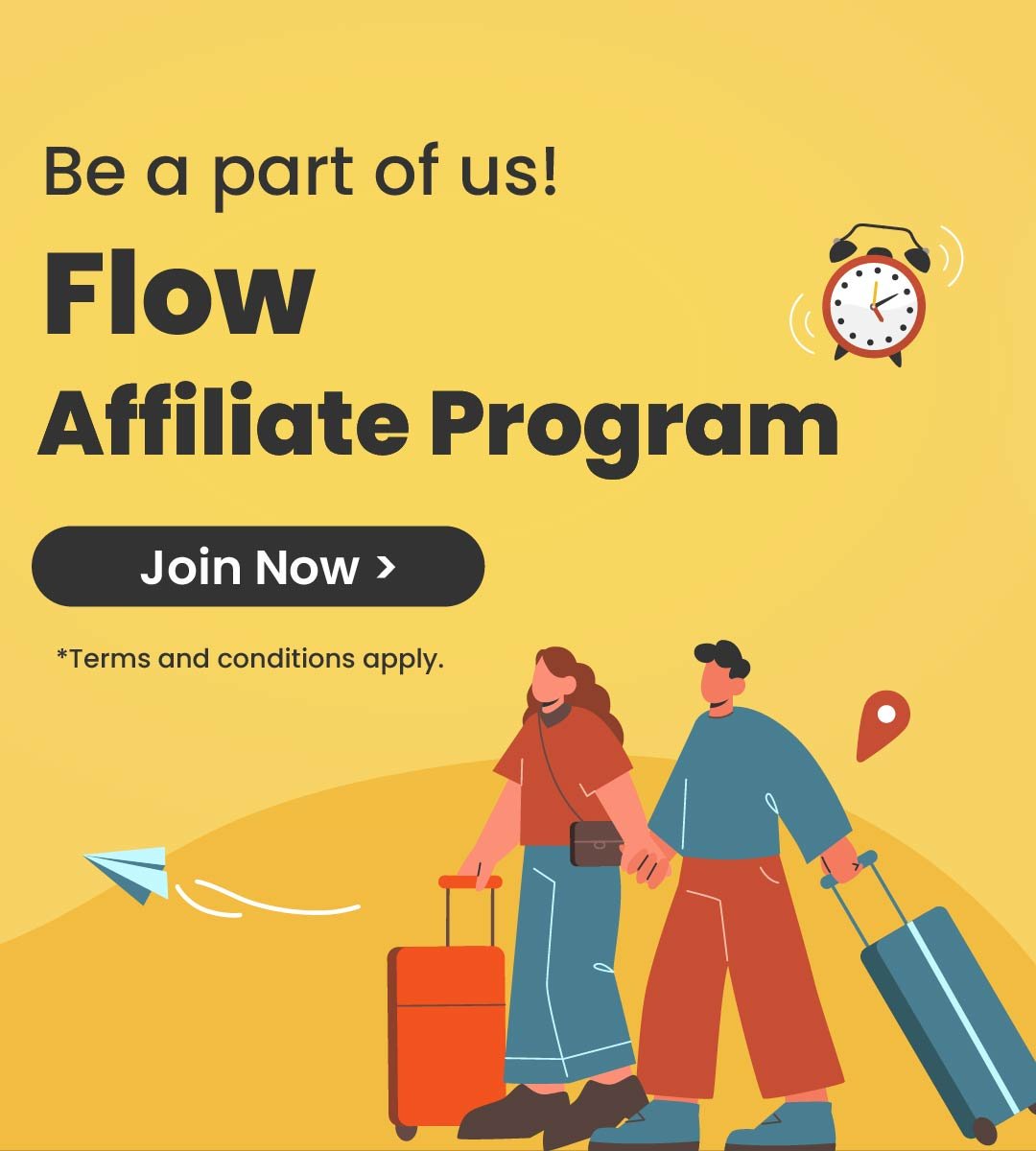 Join Flow's Affiliate Program today and earn up to 5% commission!