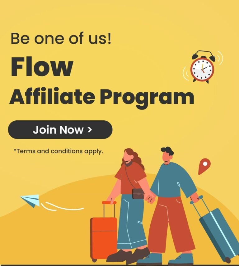 Join Flow’s Affiliate Program today and earn up to 5% commission!