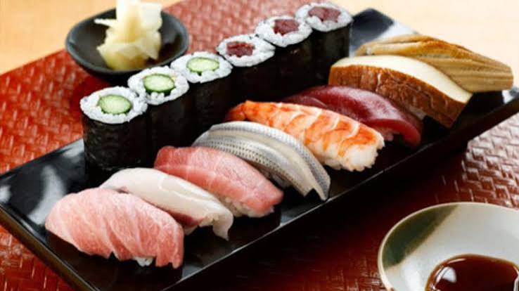 sushi after colony buffet